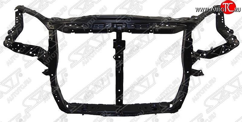 10 299 р. Рамка радиатора (телевизор) SAT Toyota Highlander XU50 дорестайлинг (2013-2017) (Неокрашенная)  с доставкой в г. Майкоп