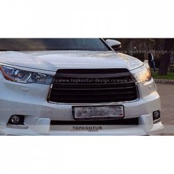 5 399 р. Решётка радиатора TopKontur Design Toyota Highlander XU50 дорестайлинг (2013-2017)  с доставкой в г. Майкоп. Увеличить фотографию 3