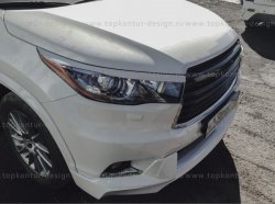 5 399 р. Решётка радиатора TopKontur Design Toyota Highlander XU50 дорестайлинг (2013-2017)  с доставкой в г. Майкоп. Увеличить фотографию 6