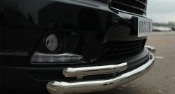 21 999 р. Защита переднего бампера (2 трубыØ63 и 42 мм, нержавейка) SLITKOFF  Toyota Highlander  XU50 (2013-2017) дорестайлинг  с доставкой в г. Майкоп. Увеличить фотографию 4