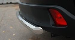 16 249 р. Защита заднего бампера (Ø63 мм, нержавейка) SLITKOFF  Toyota Highlander  XU50 (2013-2017) дорестайлинг  с доставкой в г. Майкоп. Увеличить фотографию 4