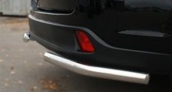 14 949 р. Защита заднего бампера (Ø63 мм уголки, нержавейка) SLITKOFF  Toyota Highlander  XU50 (2013-2017) дорестайлинг  с доставкой в г. Майкоп. Увеличить фотографию 4