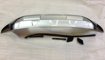 6 299 р. Накладка на передний бампер SuvStyle Toyota Highlander XU50 дорестайлинг (2013-2017) (Неокрашенная)  с доставкой в г. Майкоп. Увеличить фотографию 2