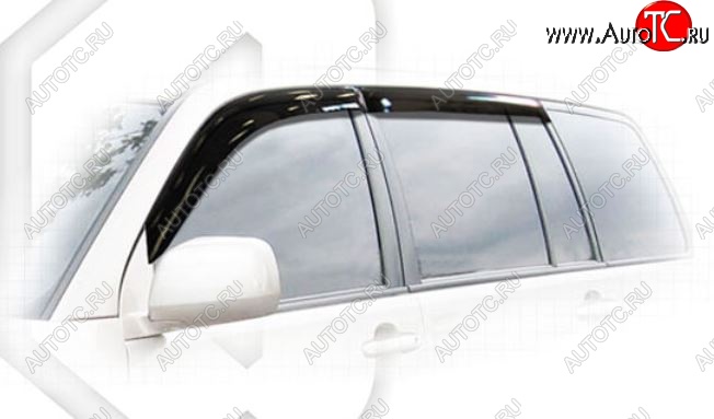 2 079 р. Дефлектора окон CA-Plastic  Toyota Highlander  XU20 (2000-2007) дорестайлинг, рестайлинг (Classic полупрозрачный, Без хром.молдинга, Крепление только на скотч)  с доставкой в г. Майкоп