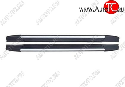 21 599 р. Пороги CT v2 Toyota Highlander XU40 дорестайлинг (2007-2010)  с доставкой в г. Майкоп