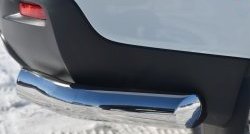 11 299 р. Защита заднего бампера (Ø76 мм уголки, нержавейка) SLITKOFF Toyota Highlander XU40 рестайлинг (2010-2013)  с доставкой в г. Майкоп. Увеличить фотографию 3