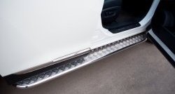24 649 р. Широкая защита порогов SLITKOFF Toyota Highlander XU40 рестайлинг (2010-2013)  с доставкой в г. Майкоп. Увеличить фотографию 4
