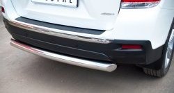14 799 р. Защита заднего бампера (Ø76 мм, нержавейка) SLITKOFF  Toyota Highlander  XU40 (2010-2013) рестайлинг  с доставкой в г. Майкоп. Увеличить фотографию 3
