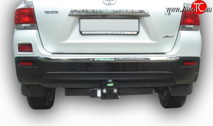7 499 р. Фаркоп Лидер Плюс Toyota Highlander XU40 рестайлинг (2010-2013) (Без электропакета)  с доставкой в г. Майкоп