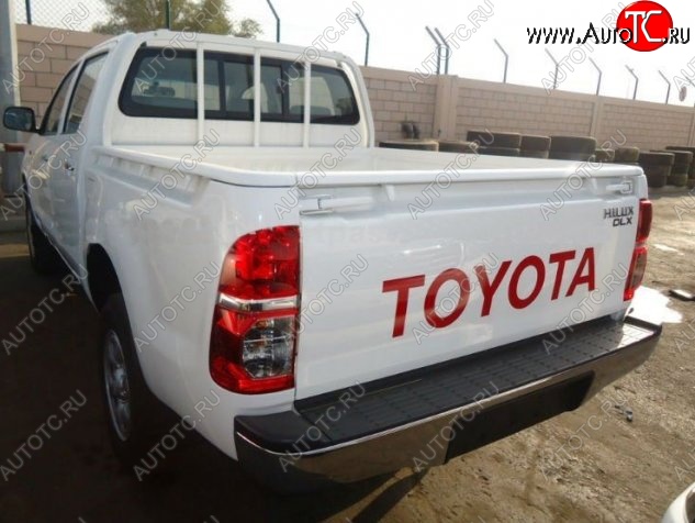 21 599 р. Накладка на задний бампер Vigo CT Toyota Hilux AN20,AN30  2-ой рестайлинг (2011-2016) (Неокрашенная)  с доставкой в г. Майкоп