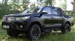 27 549 р. Расширитель арки RA (вылет 25 мм, комплект)  Toyota Hilux  AN120 (2016-2020) дорестайлинг (Поверхность шагрень)  с доставкой в г. Майкоп. Увеличить фотографию 5