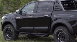 Расширитель арки RA (вылет 50 мм, комплект) Toyota Hilux  AN120 (2016-2020) дорестайлинг (Поверхность шагрень)