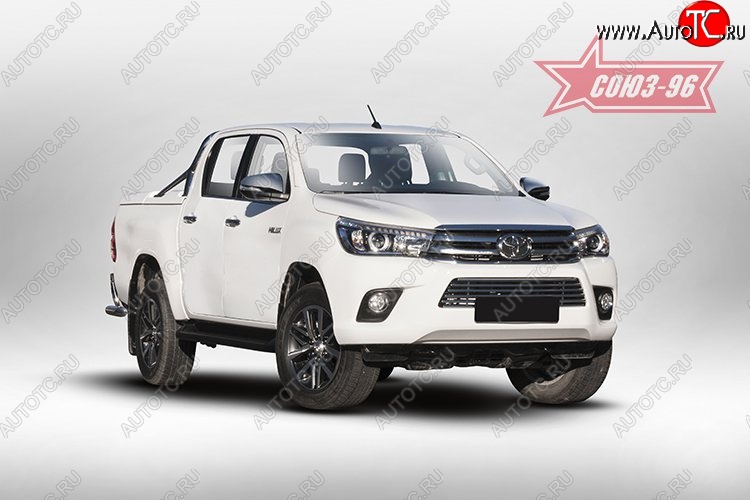 7 289 р. Декоративный элемент воздухозаборника Souz-96 (d16) Toyota Hilux AN120 дорестайлинг (2016-2020)  с доставкой в г. Майкоп