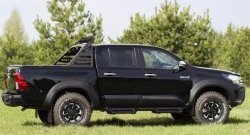 3 399 р. Брызговики под расширители колесных арок с выносом 25 мм RA  Toyota Hilux  AN120 (2016-2020) дорестайлинг  с доставкой в г. Майкоп. Увеличить фотографию 3