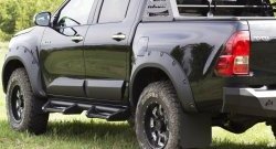 3 399 р. Брызговики под расширители колесных арок с выносом 50 мм RA  Toyota Hilux  AN120 (2016-2020) дорестайлинг  с доставкой в г. Майкоп. Увеличить фотографию 4