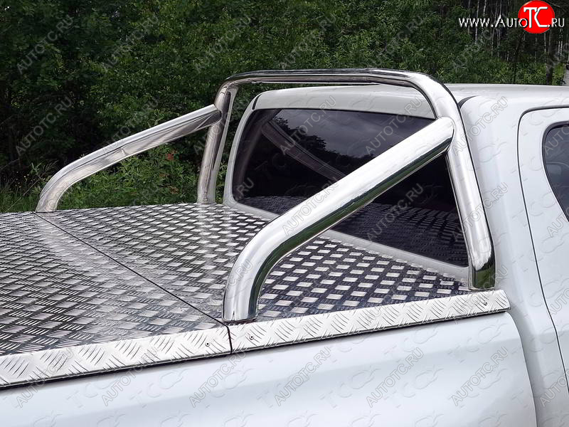 67 999 р. Защита кузова (нержавейка Ø75x42)  Toyota Hilux  AN120 (2016-2025) дорестайлинг, 1-ый рестайлинг, 2-ой рестайлинг (для крышки)  с доставкой в г. Майкоп