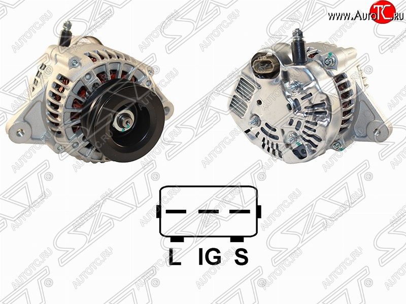 6 999 р. Генератор (80A/ 12V) (1KZ) SAT Toyota Land Cruiser 90 (1996-2000)  с доставкой в г. Майкоп