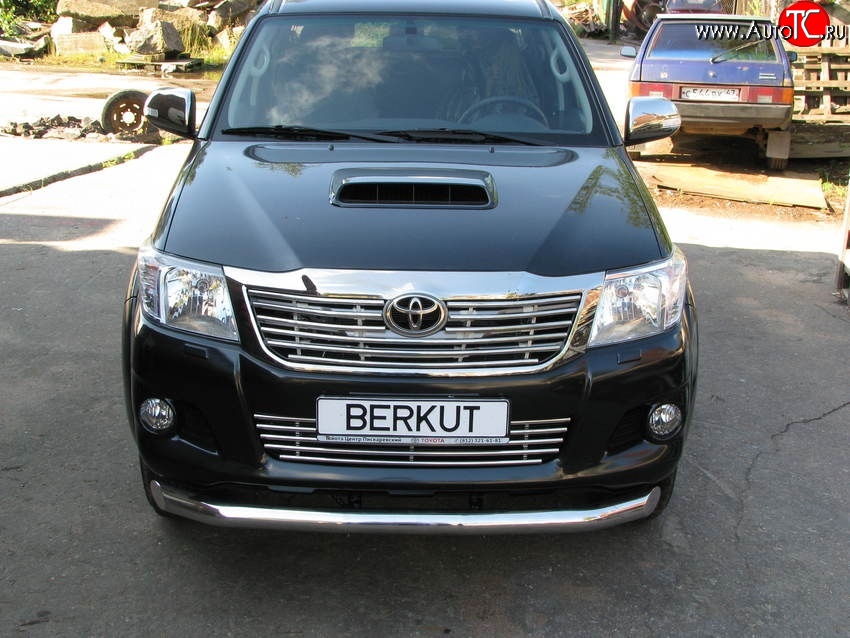 5 599 р. Декоративная вставка решетки радиатора Berkut Toyota Hilux AN20,AN30  2-ой рестайлинг (2011-2016)  с доставкой в г. Майкоп