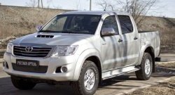 1 059 р. Зимняя заглушка решетки переднего бампера РА Toyota Hilux AN20,AN30  2-ой рестайлинг (2011-2016)  с доставкой в г. Майкоп. Увеличить фотографию 3