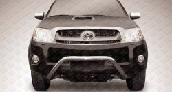Усиленная защита переднего бампера из трубы диаметром 57 мм Slitkoff Toyota Hilux  AN10,AN20 (2008-2011) 1-ый рестайлинг