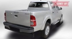 9 899 р. Пороги из алюминиевого профиля Souz-96 Toyota Hilux AN20,AN30  2-ой рестайлинг (2011-2016)  с доставкой в г. Майкоп. Увеличить фотографию 2