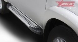 9 899 р. Пороги из алюминиевого профиля Souz-96 Toyota Hilux AN20,AN30  2-ой рестайлинг (2011-2016)  с доставкой в г. Майкоп. Увеличить фотографию 3