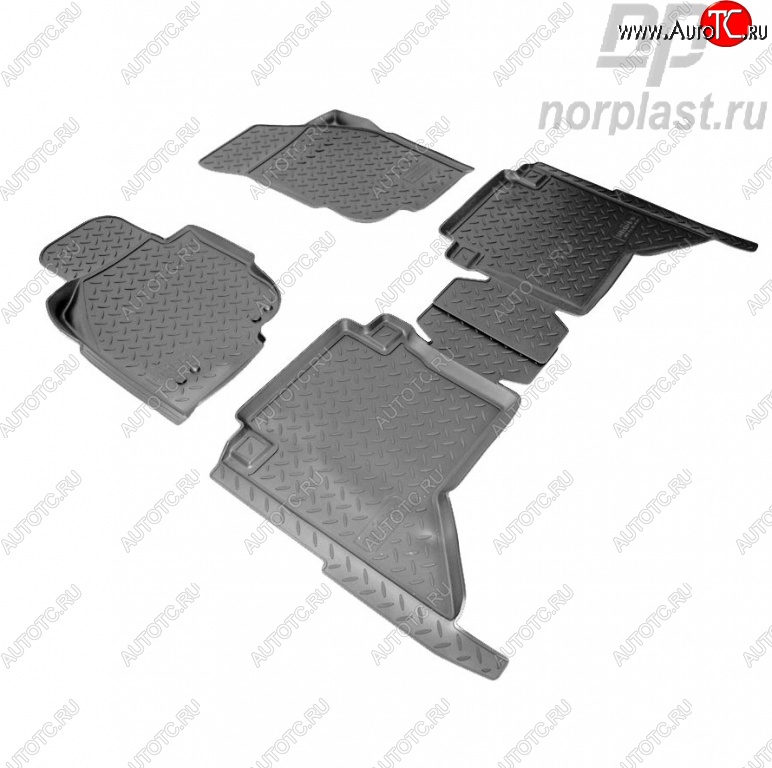 2 999 р. Комплект ковриков в салон Norplast  Toyota Hilux  AN10,AN20 (2008-2011) 1-ый рестайлинг  с доставкой в г. Майкоп