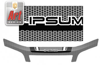 Дефлектор капота (M10G-M15G) CA-Plastiс Toyota Ipsum  SXM10 (1995-1998) дорестайлинг (Серия Art серебро)
