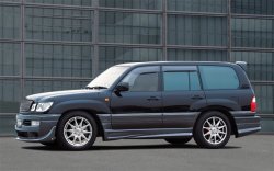 15 349 р. Пороги накладки JAOS Toyota Land Cruiser 100 1-ый рестайлинг (2002-2005) (Неокрашенные)  с доставкой в г. Майкоп. Увеличить фотографию 2