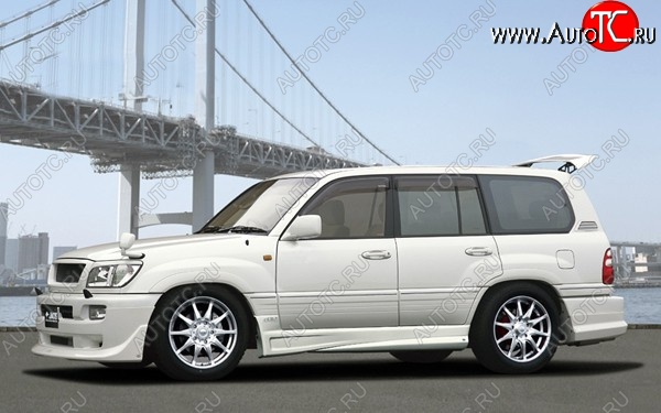 15 349 р. Пороги накладки JAOS Toyota Land Cruiser 100 1-ый рестайлинг (2002-2005) (Неокрашенные)  с доставкой в г. Майкоп