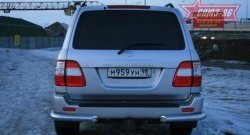 12 419 р. Защита заднего бампера из боковых уголков Souz-96 (d76) Toyota Land Cruiser 100 дорестайлинг (1998-2002)  с доставкой в г. Майкоп. Увеличить фотографию 2