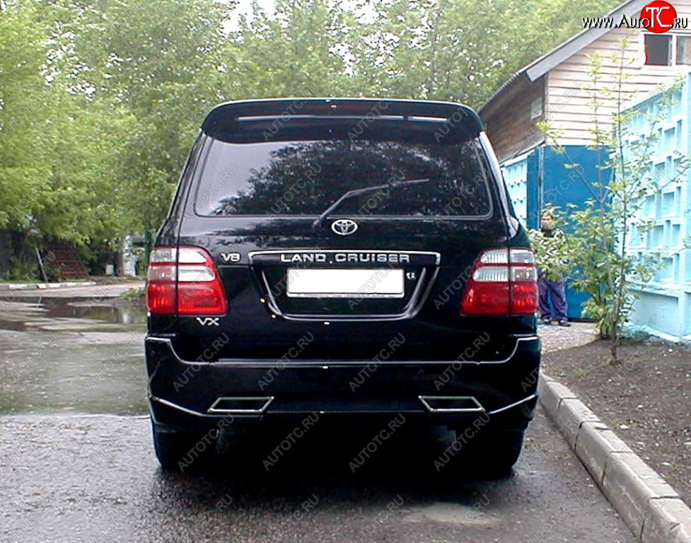 13 449 р. Задний бампер HUNTER Toyota Land Cruiser 100 дорестайлинг (1998-2002) (Неокрашенный)  с доставкой в г. Майкоп