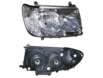 Правая фара (цельная) SAT Toyota Land Cruiser 10 100 2-ой рестайлинг (2005-2007)