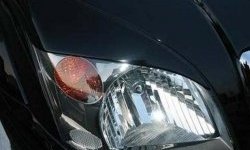 1 649 р. Реснички на фары CT Toyota Land Cruiser Prado J120 (2002-2009) (Неокрашенные)  с доставкой в г. Майкоп. Увеличить фотографию 2