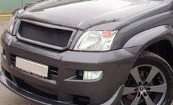1 649 р. Реснички на фары CT Toyota Land Cruiser Prado J120 (2002-2009) (Неокрашенные)  с доставкой в г. Майкоп. Увеличить фотографию 3