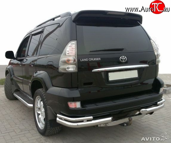 7 899 р. Спойлер Style  Toyota Land Cruiser Prado  J120 (2002-2009) (Неокрашенный)  с доставкой в г. Майкоп