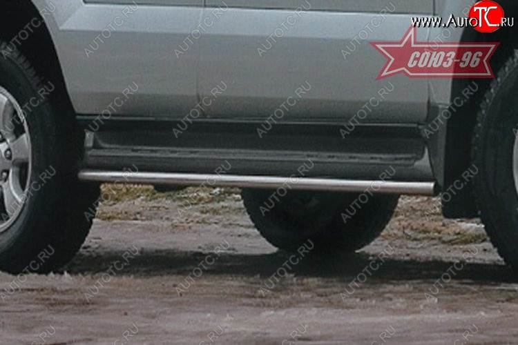 10 079 р. Защита штатного порога Souz-96 (d42) Toyota Land Cruiser Prado J120 (2002-2009)  с доставкой в г. Майкоп