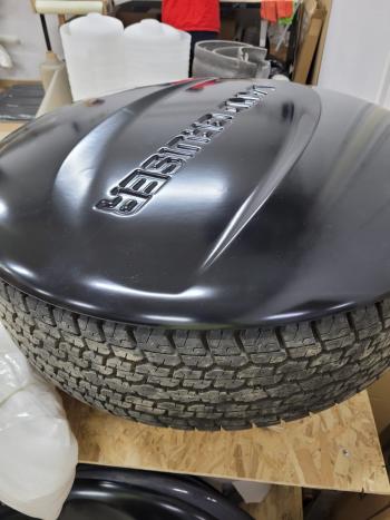 2 199 р. Тарелка бокса запасного колеса Ralex  Toyota Land Cruiser Prado  J120 (2002-2009) (под оригинальный бокс, 755мм, Глянец под покраску)  с доставкой в г. Майкоп. Увеличить фотографию 18