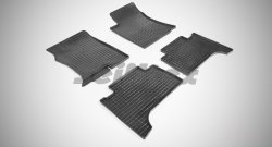 Износостойкие коврики в салон с рисунком Сетка SeiNtex Premium 4 шт. (резина) Toyota Land Cruiser Prado  J120 (2002-2009)