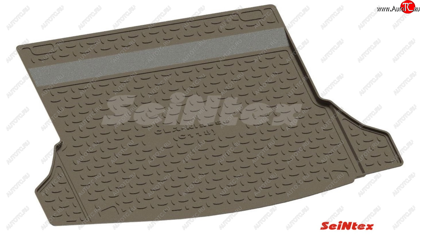 1 669 р. Коврик в багажник SeiNtex (полимерный) Toyota Land Cruiser Prado J120 (2002-2009) (Цвет: черный)  с доставкой в г. Майкоп