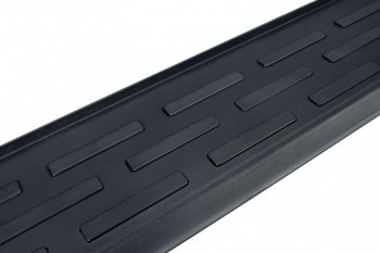 16 999 р. Пороги алюминиевые Slitkoff Toyota Land Cruiser Prado J150 2-ой рестайлинг (2017-2020) (Premium Black)  с доставкой в г. Майкоп. Увеличить фотографию 3