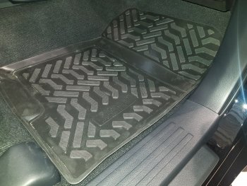 1 989 р. Комплект ковриков в салон Aileron 3D (с подпятником)  Toyota Land Cruiser Prado  J150 (2017-2020) 2-ой рестайлинг  с доставкой в г. Майкоп. Увеличить фотографию 3