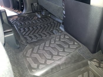 1 989 р. Комплект ковриков в салон Aileron 3D (с подпятником)  Toyota Land Cruiser Prado  J150 (2017-2020) 2-ой рестайлинг  с доставкой в г. Майкоп. Увеличить фотографию 4