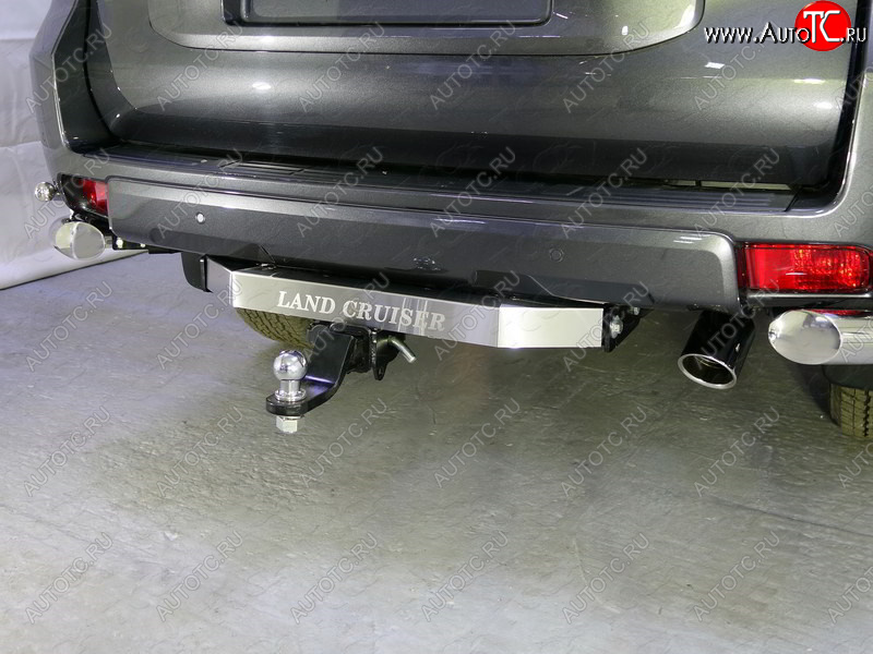 20 999 р. Фаркоп (тягово-сцепное устройство) TCC Black Onyx  Toyota Land Cruiser Prado  J150 (2020-2025) 3-ий рестайлинг (оцинкованный, шар Е , надпись Land Cruiser)  с доставкой в г. Майкоп