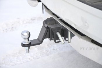18 929 р. Фаркоп PT GROUP /съемный квадрат/ с НЕРЖ накладкой TOYOTA LC 200 2007-/ LEXUS LX 2016-2021  Lexus GX460 J150 дорестайлинг (2009-2013)  с доставкой в г. Майкоп. Увеличить фотографию 3