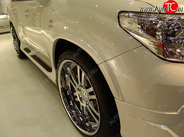 27 649 р. Накладки на колёсные арки Branew Toyota Land Cruiser 200 1-ый рестайлинг (2012-2015) (Неокрашенные)  с доставкой в г. Майкоп