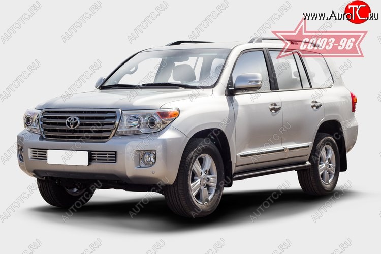 9 499 р. Декоративный элемент воздухозаборника Souz-96 (d16) Toyota Land Cruiser 200 1-ый рестайлинг (2012-2015)  с доставкой в г. Майкоп