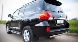 14 899 р. Защита порогов из круглой трубы диаметром 42 мм SLITKOFF  Toyota Land Cruiser  200 (2012-2015) 1-ый рестайлинг  с доставкой в г. Майкоп. Увеличить фотографию 2