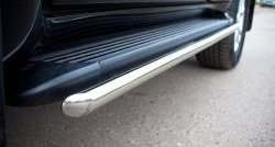 14 899 р. Защита порогов из круглой трубы диаметром 42 мм SLITKOFF  Toyota Land Cruiser  200 (2012-2015) 1-ый рестайлинг  с доставкой в г. Майкоп. Увеличить фотографию 3