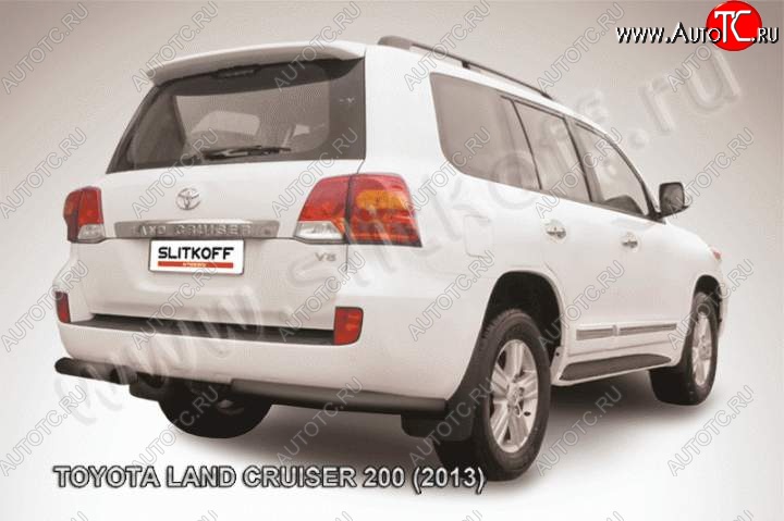 9 999 р. Уголки d76  Toyota Land Cruiser  200 (2012-2015) 1-ый рестайлинг (Цвет: серебристый)  с доставкой в г. Майкоп